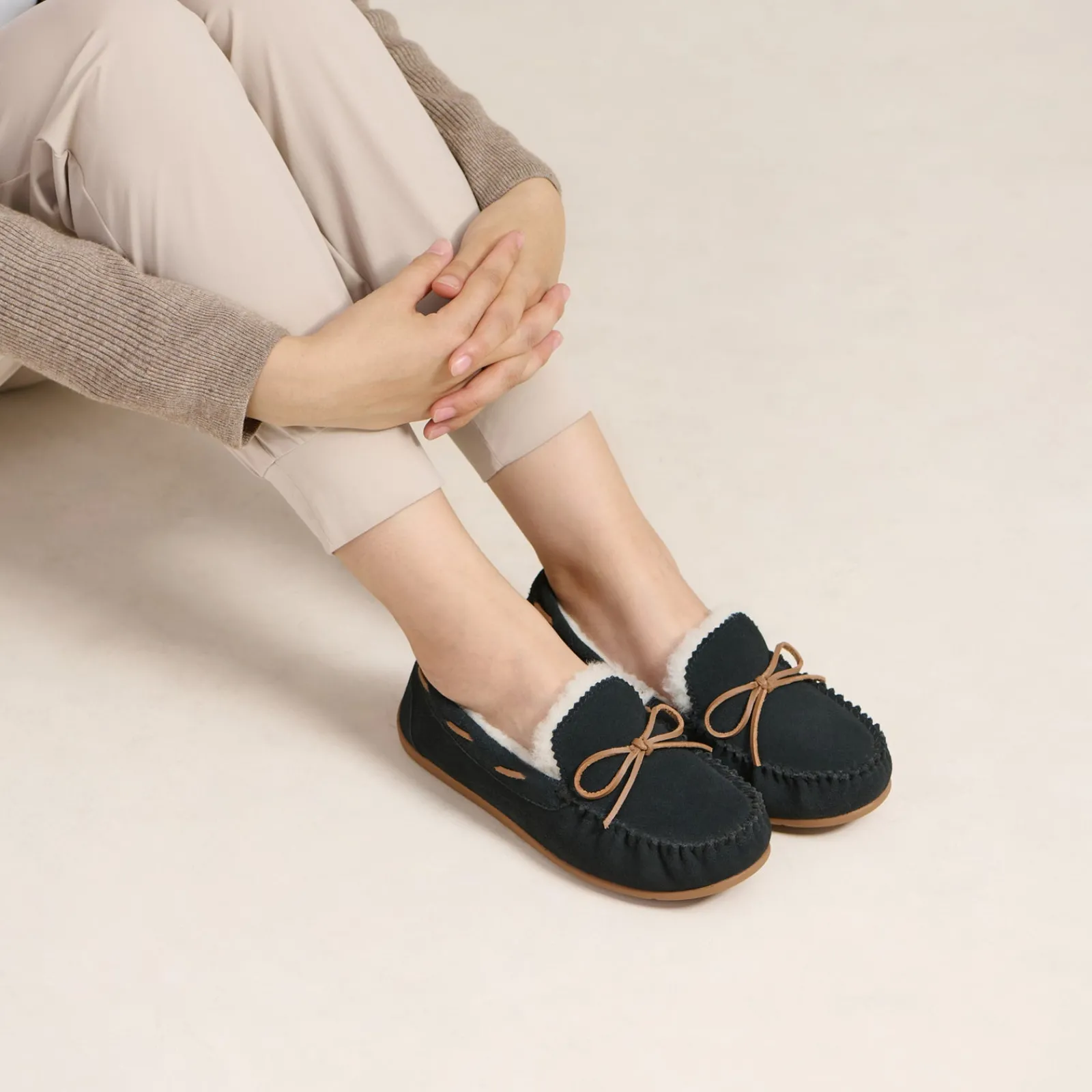 New Amble Bow Women Slip Ons|Slip Ons