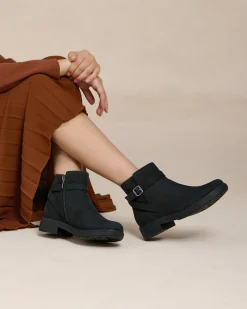 Online Compass Buckle Metatarsal Women Boots