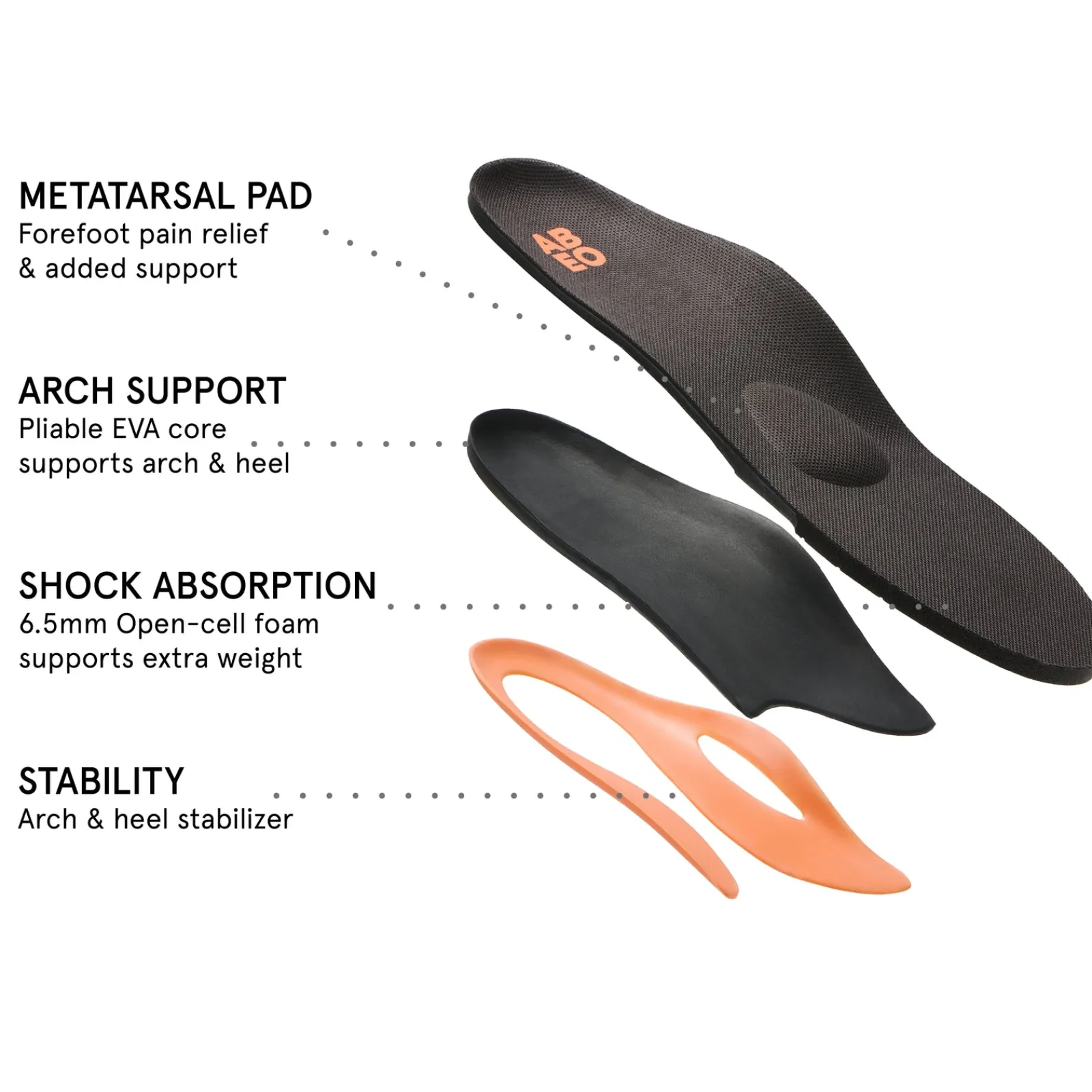 Hot Total Support Orthotic Mens Metatarsal Sports|Casual