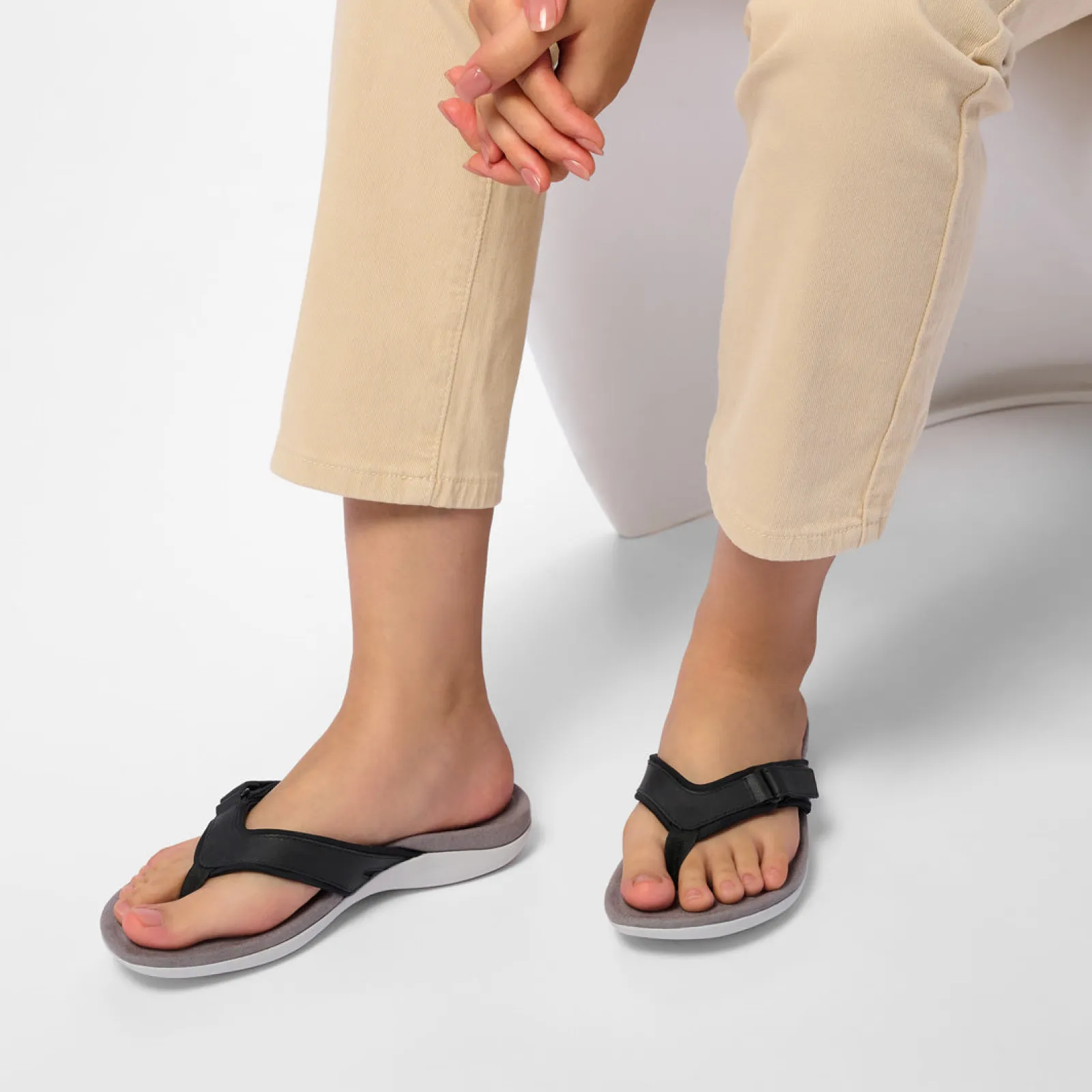 Clearance Oasis Sport Flip Flop Women Adjustable Strap|Walking Shoes