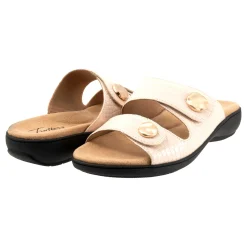Outlet Ruthie Croco Women Adjustable Strap|Slip Ons