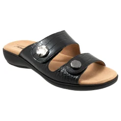 Outlet Ruthie Croco Women Adjustable Strap|Slip Ons