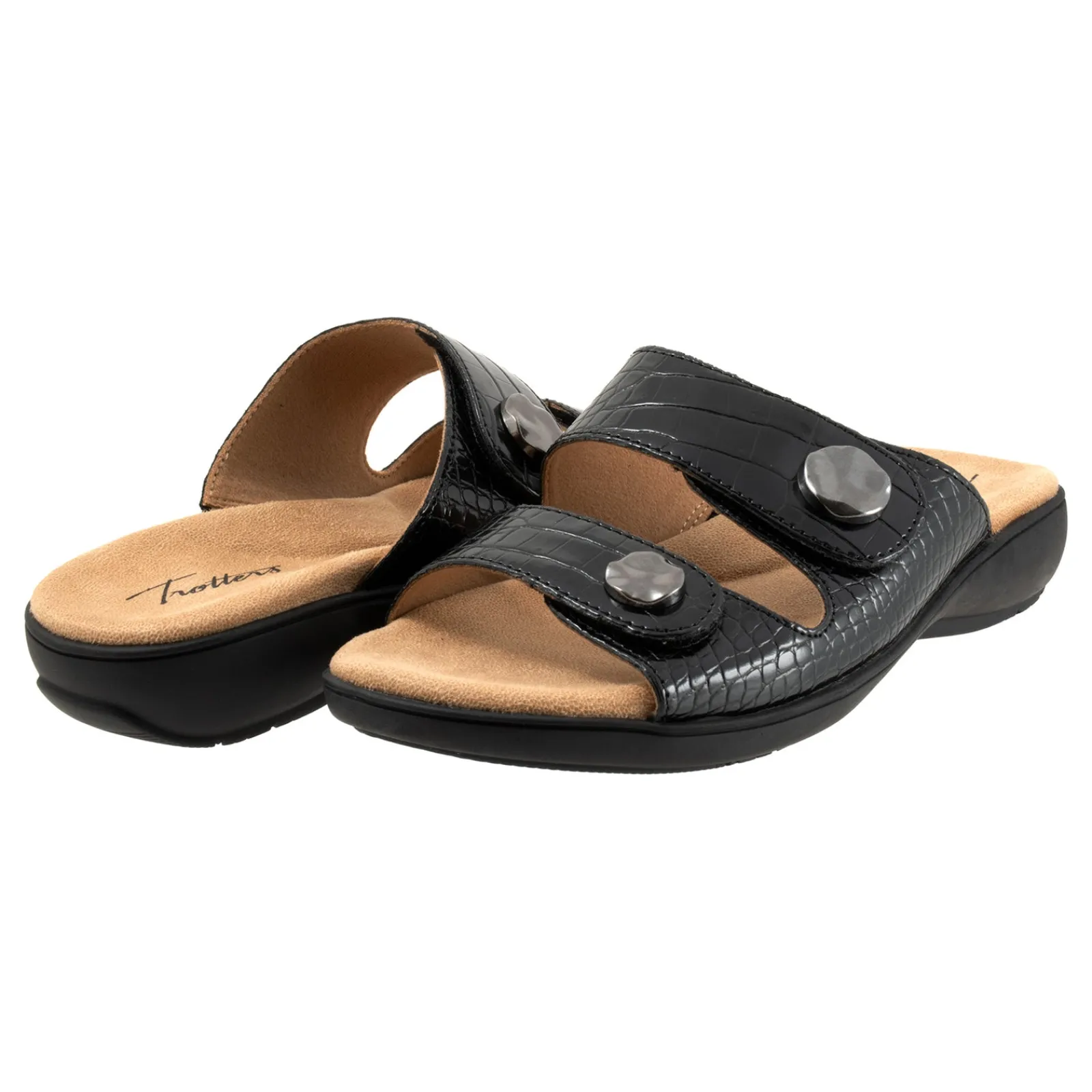 Outlet Ruthie Croco Women Adjustable Strap|Slip Ons